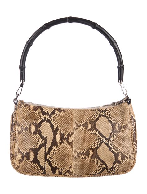 gucci yellow snake bag|gucci snakeskin handbag.